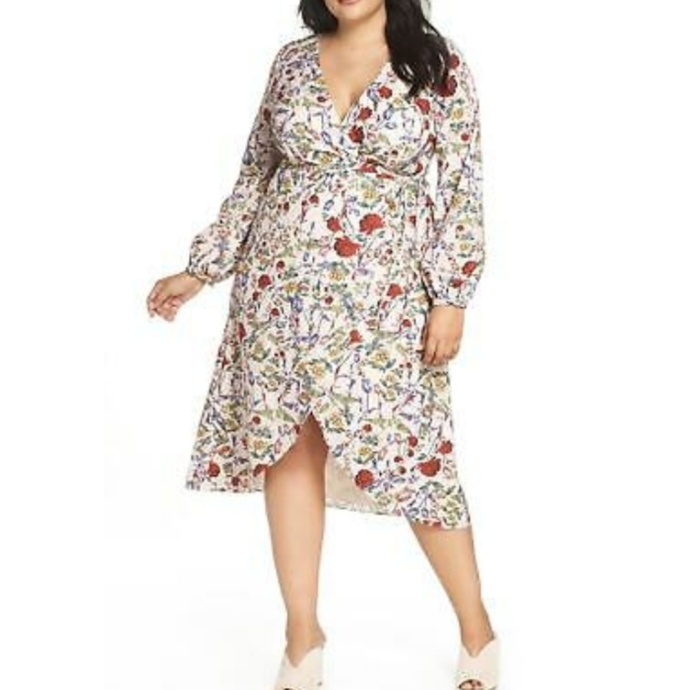 Hi-Lo Wrap Dress